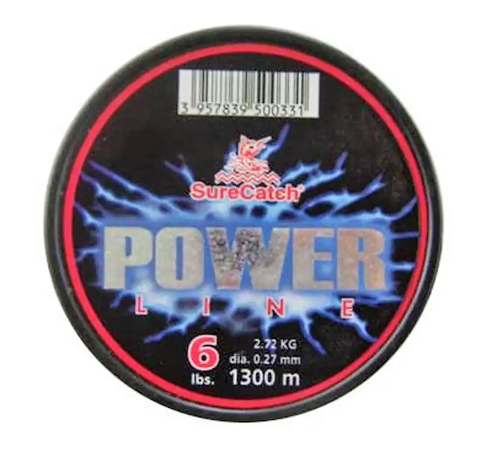 1300m Spool Of 6lb Blue Surecatch Power Line Mono Fishing Line