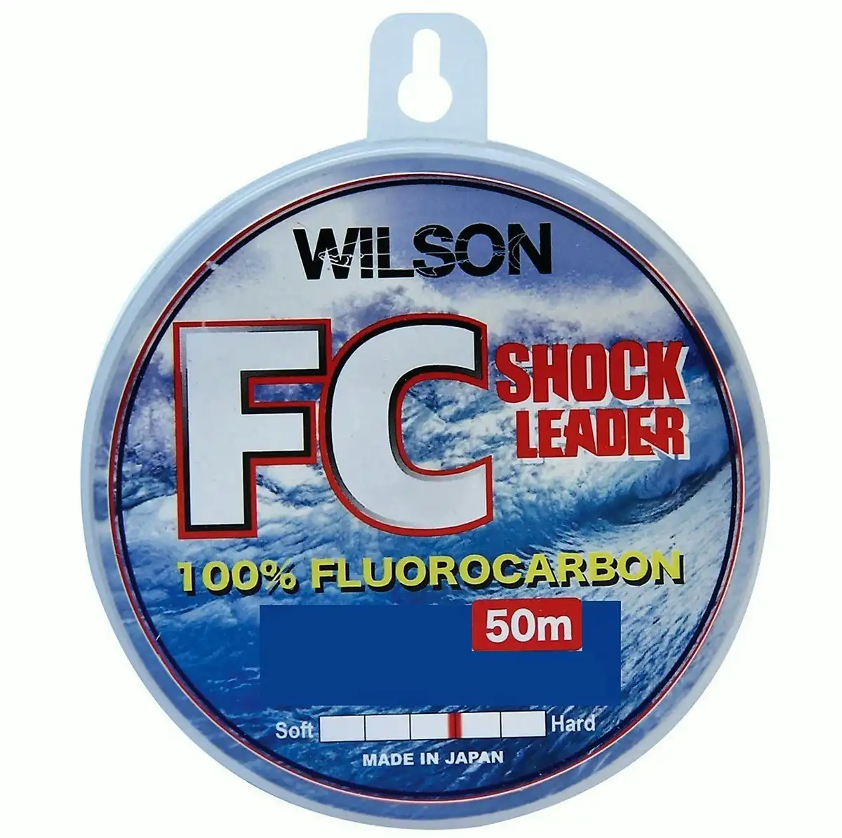 50m Spool of Wilson Fluorocarbon Fishing Leader - 100% Fluorocarbon Shock Leader