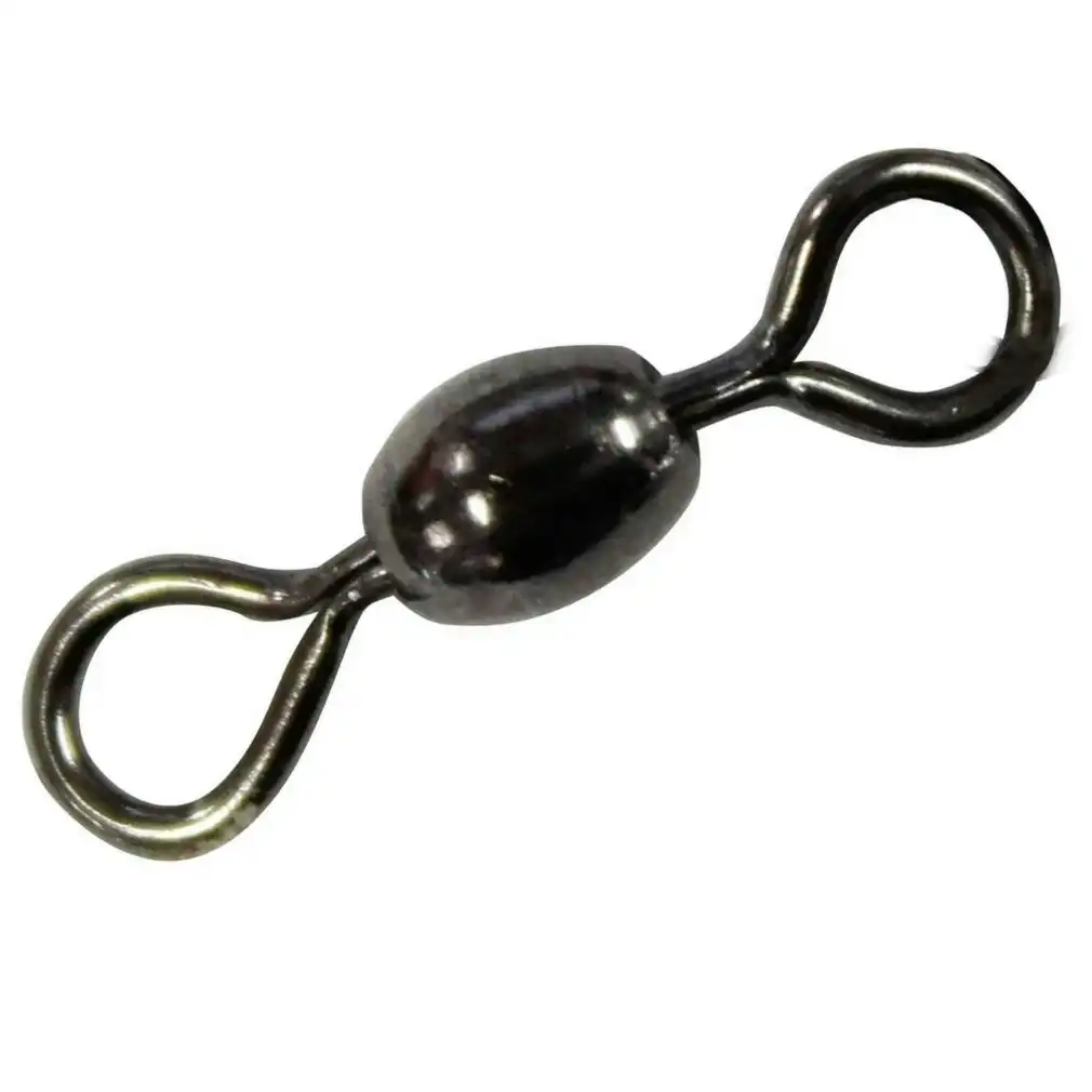 10 x Packets of Mustad Black Crane Swivels - Bulk Fishing Swivels