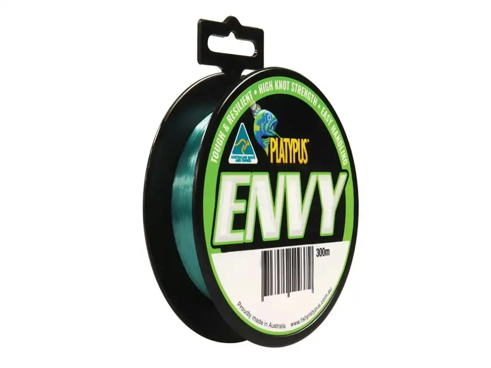 300m Spool of Platypus Envy Aqua Green Monofilament Fishing Line