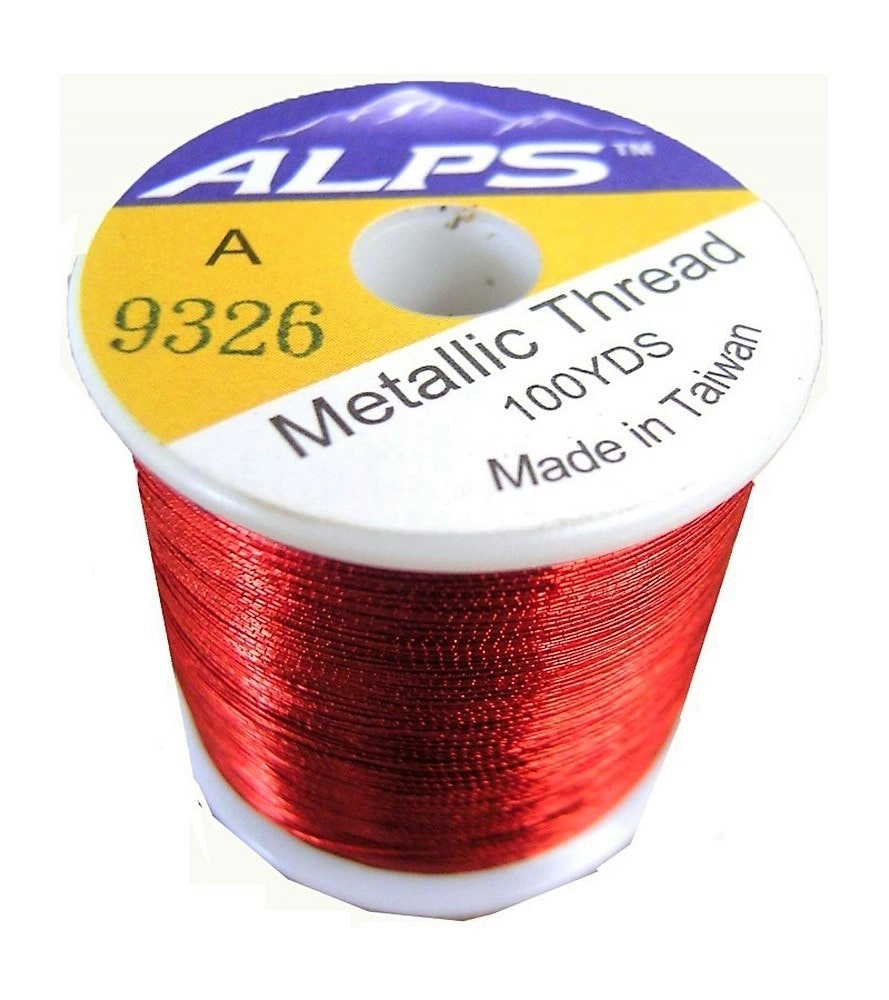 Alps 100yds of Metallic Red Rod Wrapping Thread-Size A (0.15mm) Thread