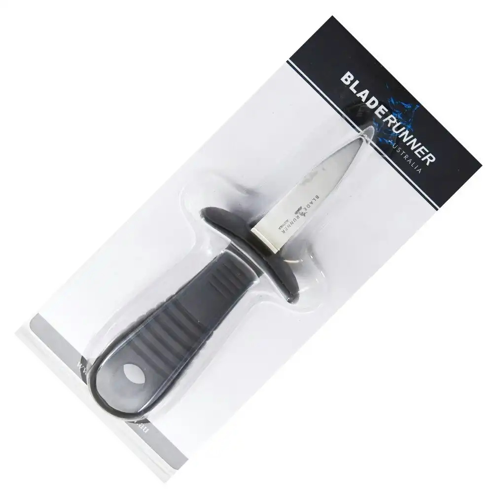 Bladerunner Stainless Steel Oyster Shucking Knife with Thumb Guard