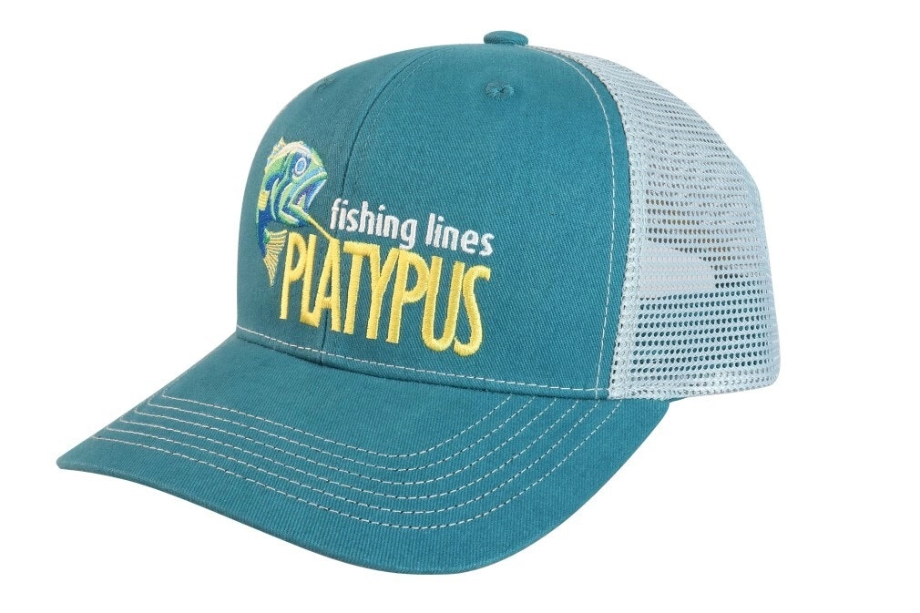 Platypus Fishing Lines Dark Teal/Light Grey Premium Trucker Cap