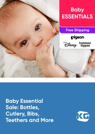 Baby Essential Sale - Bottles, Cutlery, Bibs, Teethers and More - PIGEON, Disney, Tommee Tippee