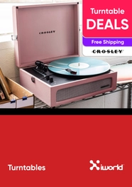 Turntable and Accessory Sale: Portable Turntables, Record Storage Crates, Bluetooth Speakers and More - Crossley