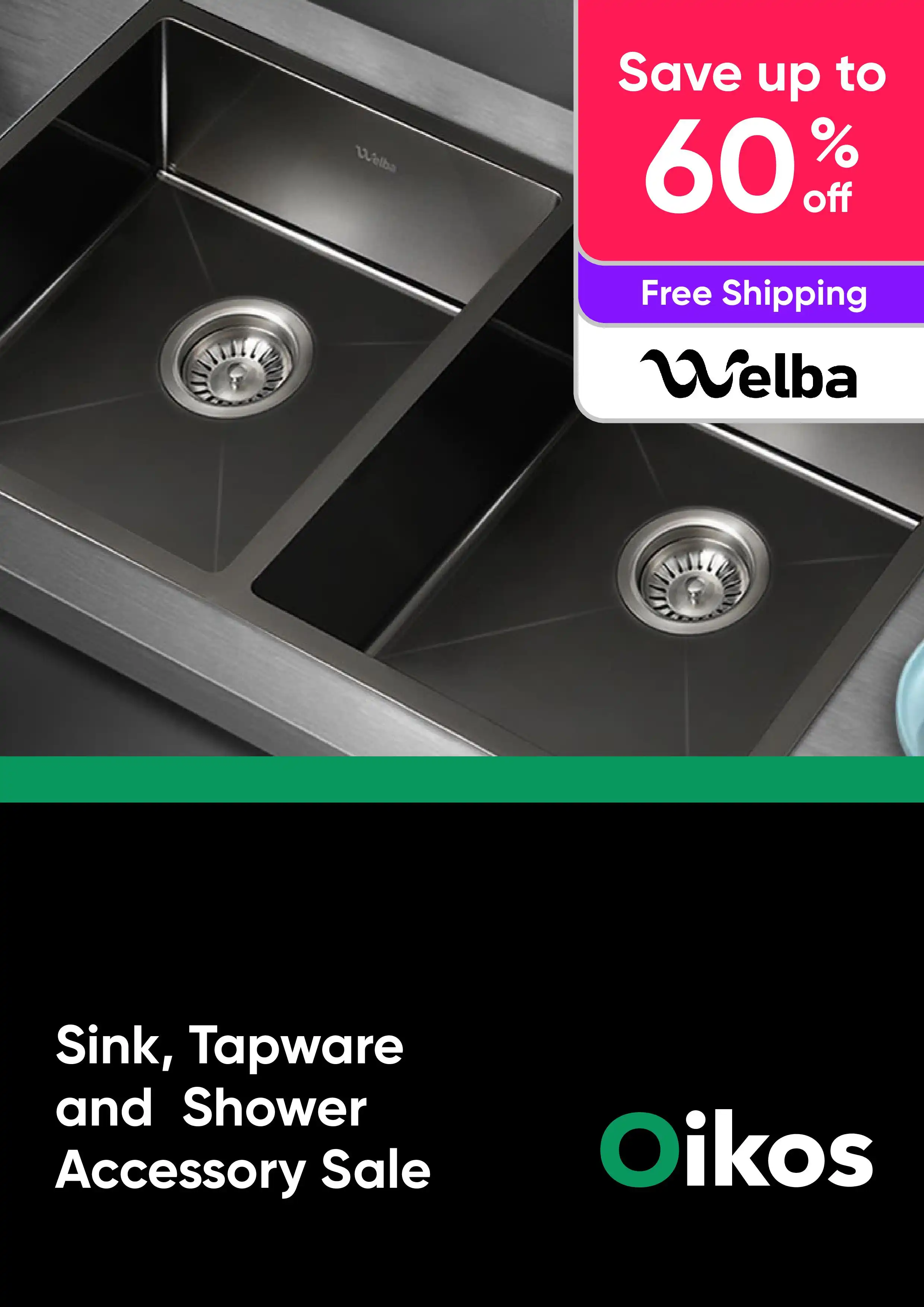 Sink, Tapware and Shower Accessory Sale - Welba