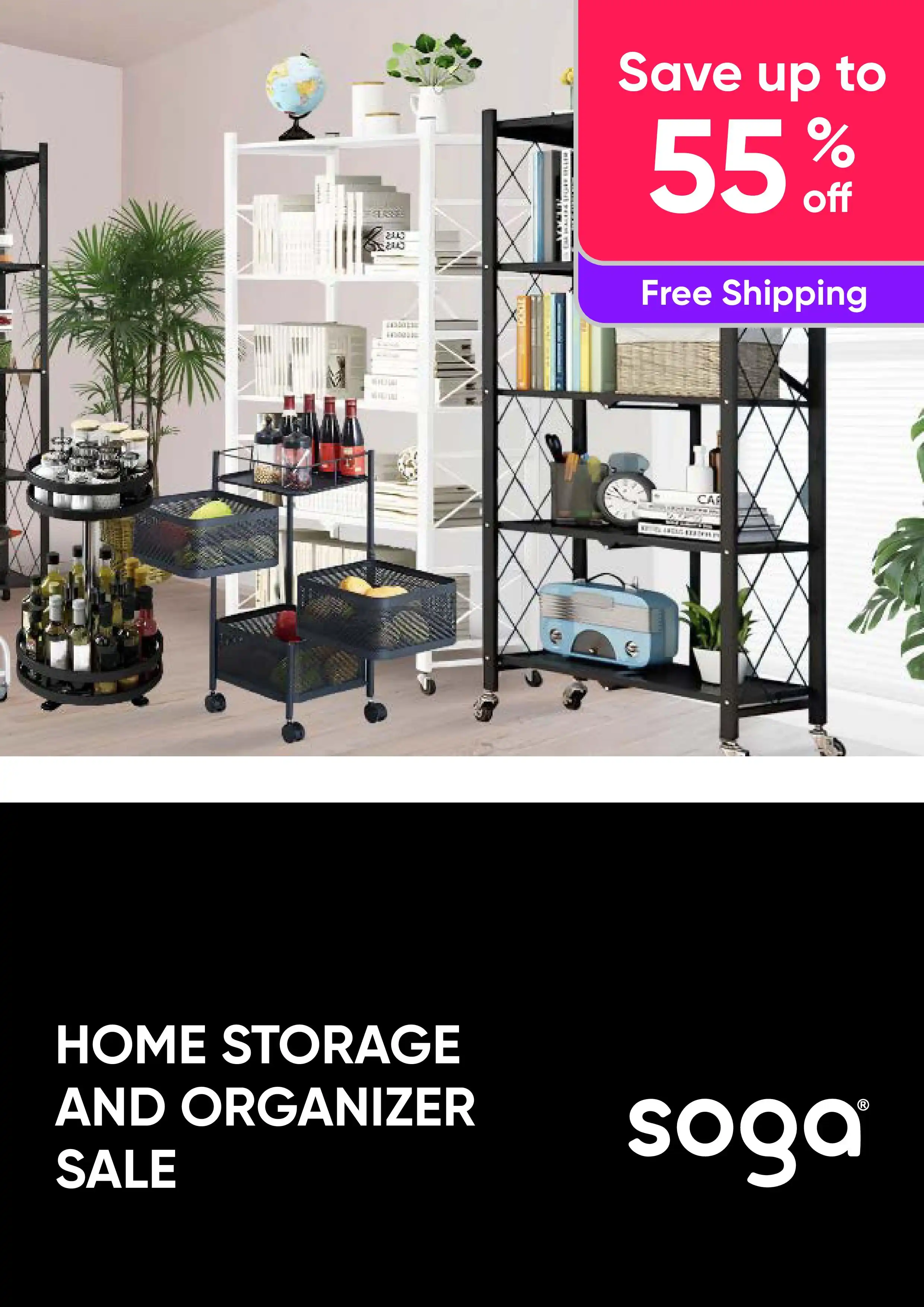 Home Storage And Organizer Sale - Save Up To 65% + Free Shipping