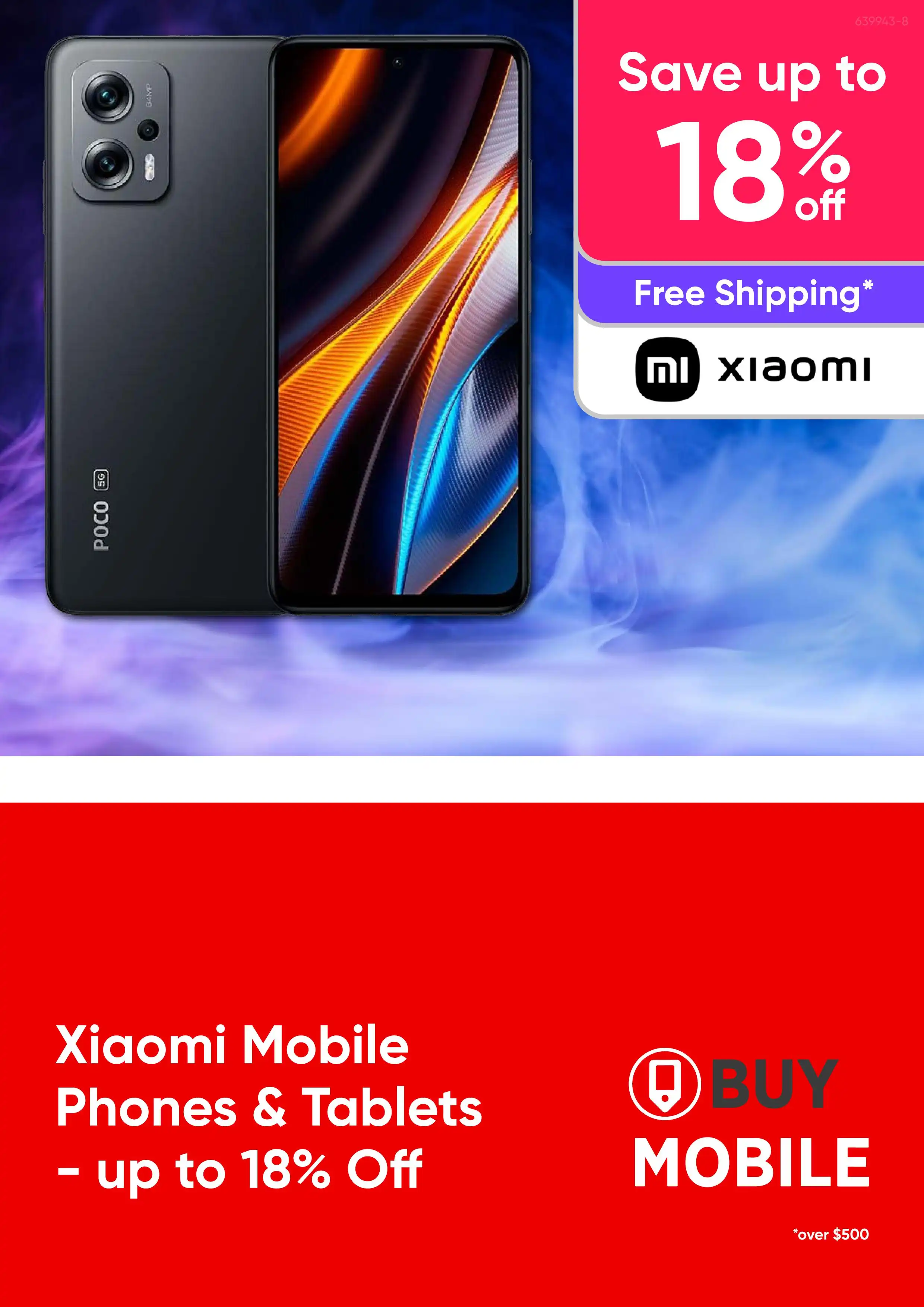 Xiaomi Mobile Phones & Tablets - up to 18% Off