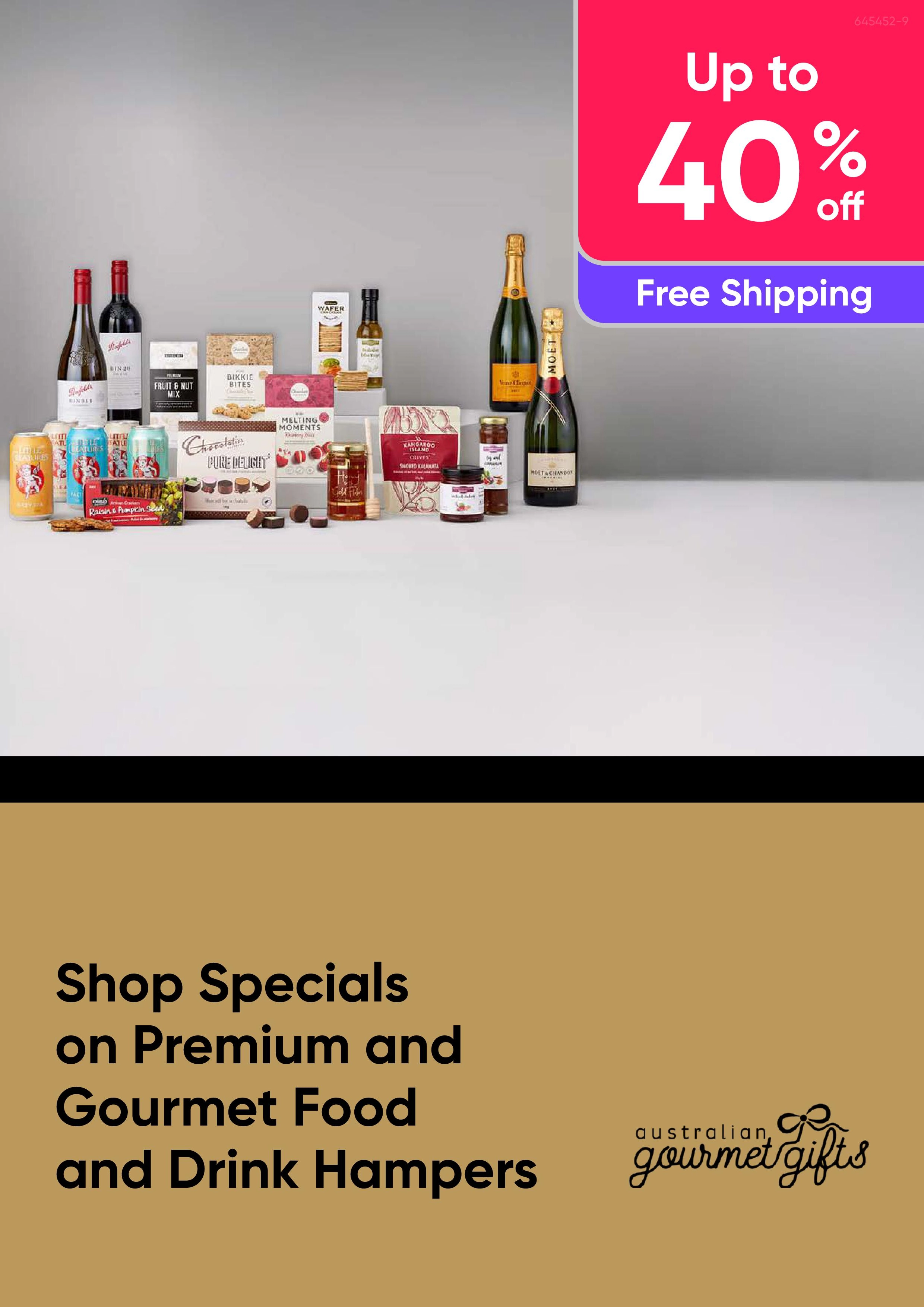 Shop Specials on Premium and Gourmet Food and Drink Hampers